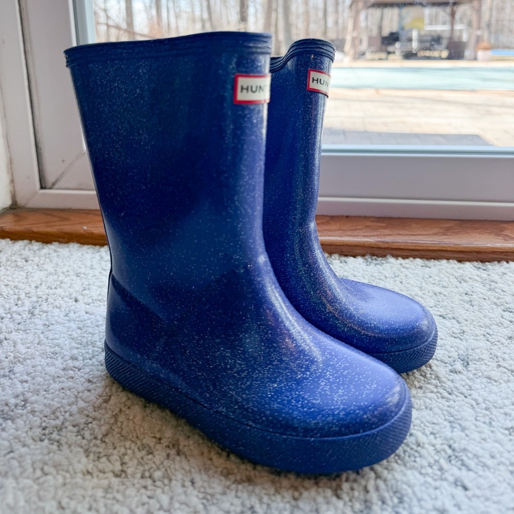 Hunter rain boots, girl size 11